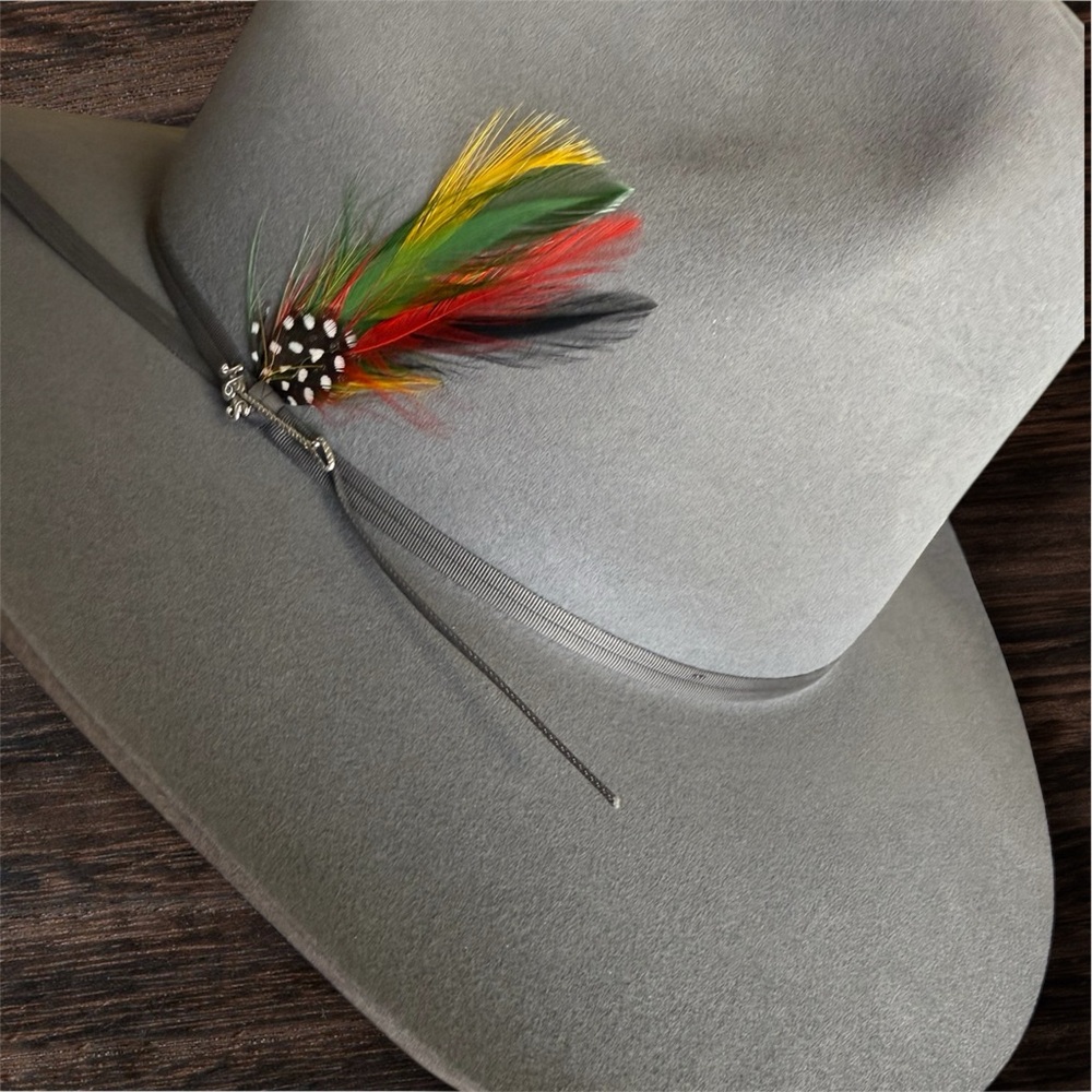 Vintage Stetson Beaver 4X Dark Grey Cowboy Hat - Picture 7 of 11